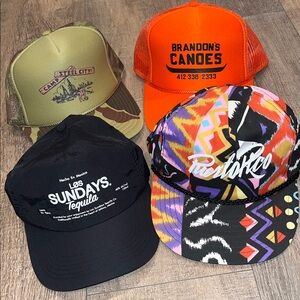 Vintage Retro Trucker Baseball Snapback Hat Cap LOT